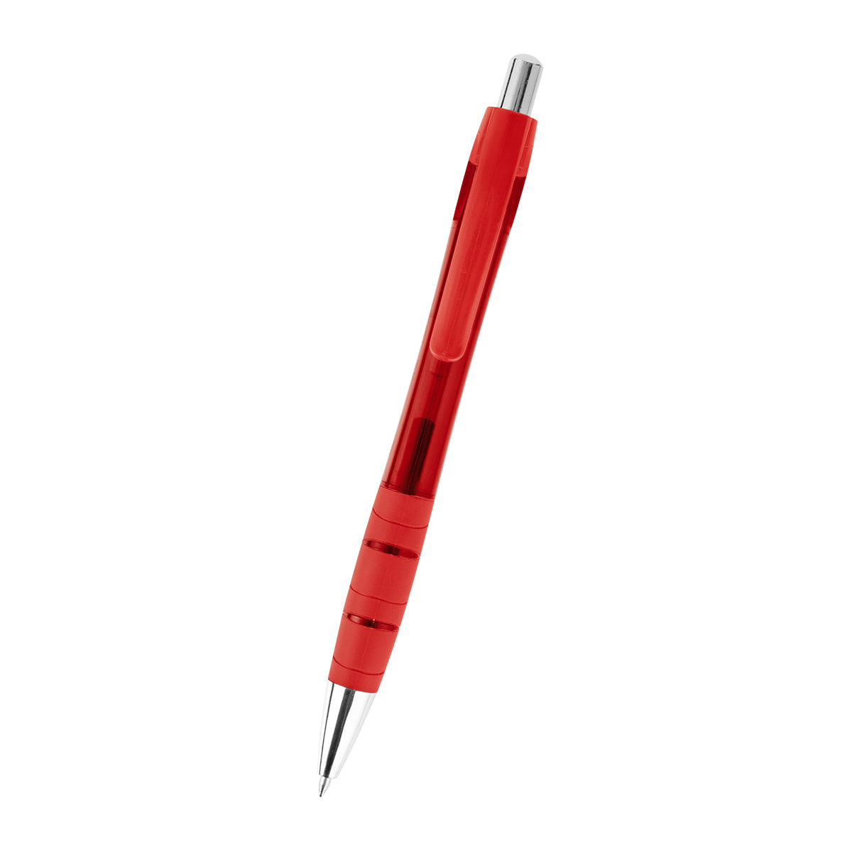 Riley Gel Pen in Recycled PET - Red - Front