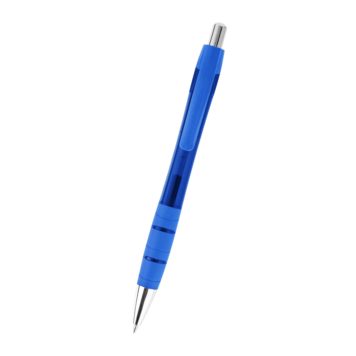 Riley Gel Pen in Recycled PET - Royal Blue - Front
