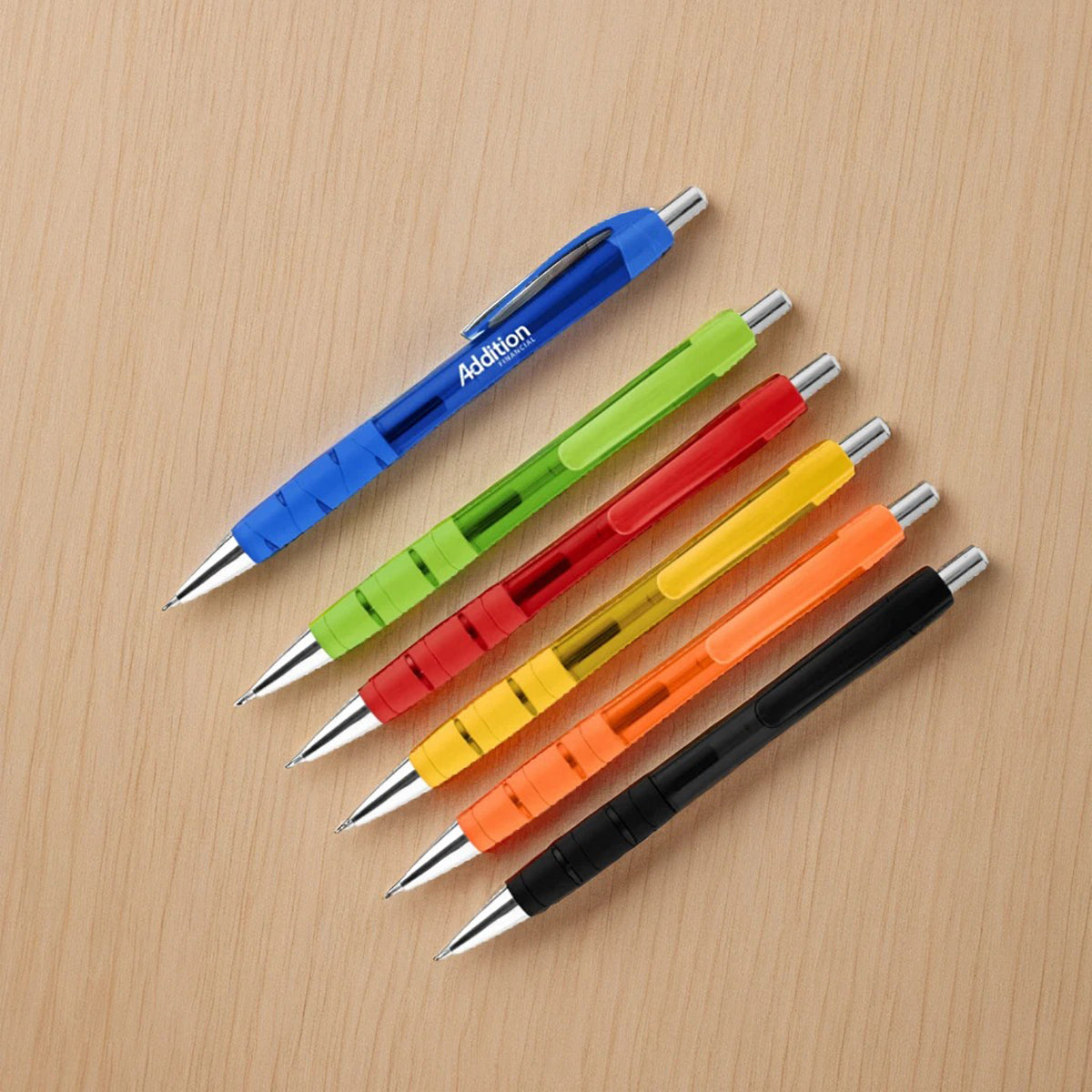 Riley Gel Pen in Recycled PET - Royal Blue - Silk Screen