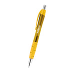 Riley Gel Pen in Recycled PET - Yellow - Silk Screen