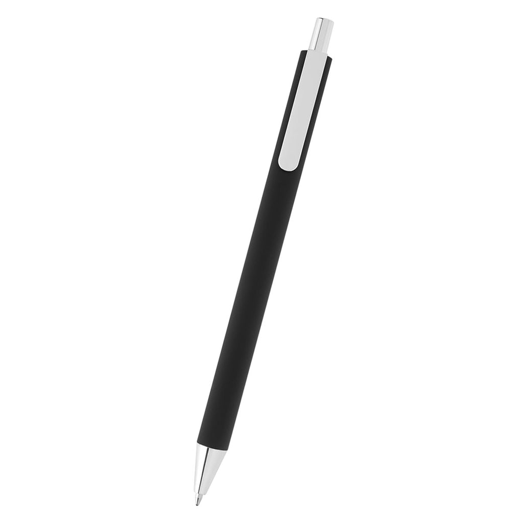 Riley Pen in Recycled Aluminum Laser Engraving - Black - Front