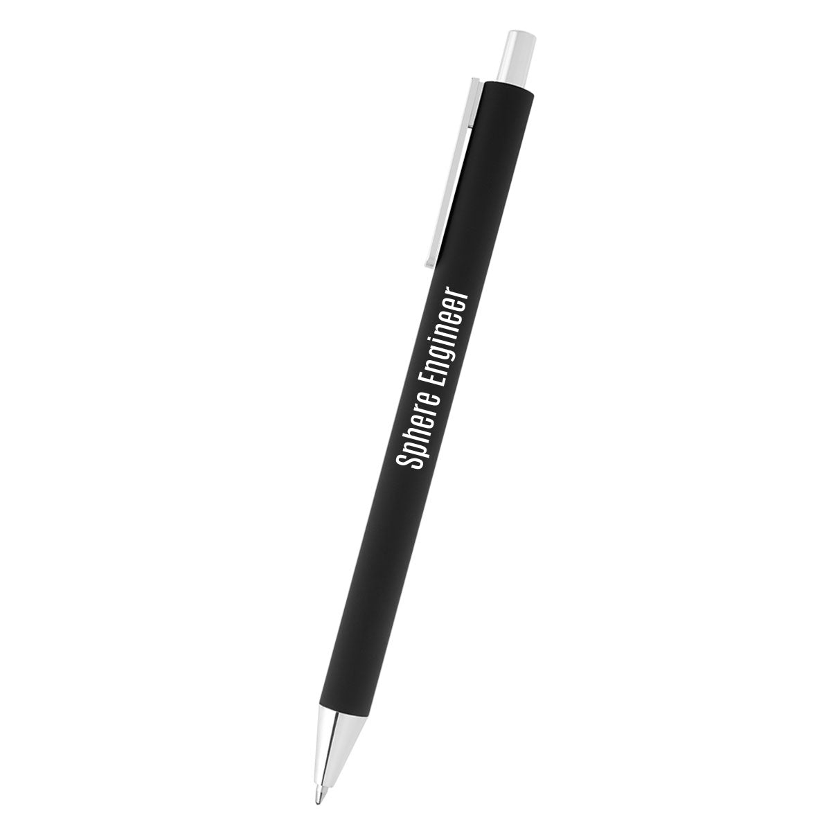 Riley Pen in Recycled Aluminum Laser Engraving - Black - Silk Screen