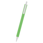 Riley Pen in Recycled Aluminum Laser Engraving - Lime Green - Front