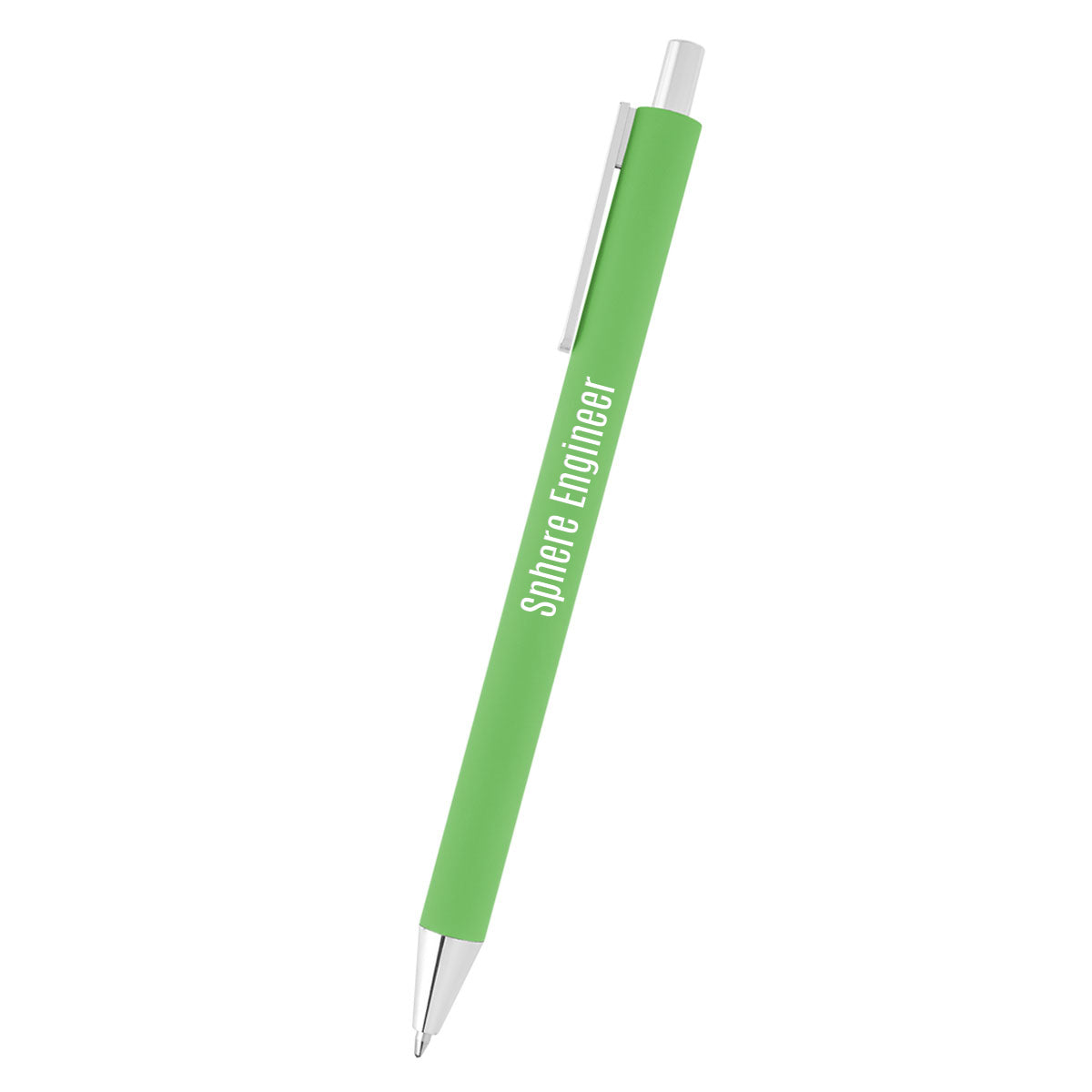 Riley Pen in Recycled Aluminum Laser Engraving - Lime Green - Laser Engraving