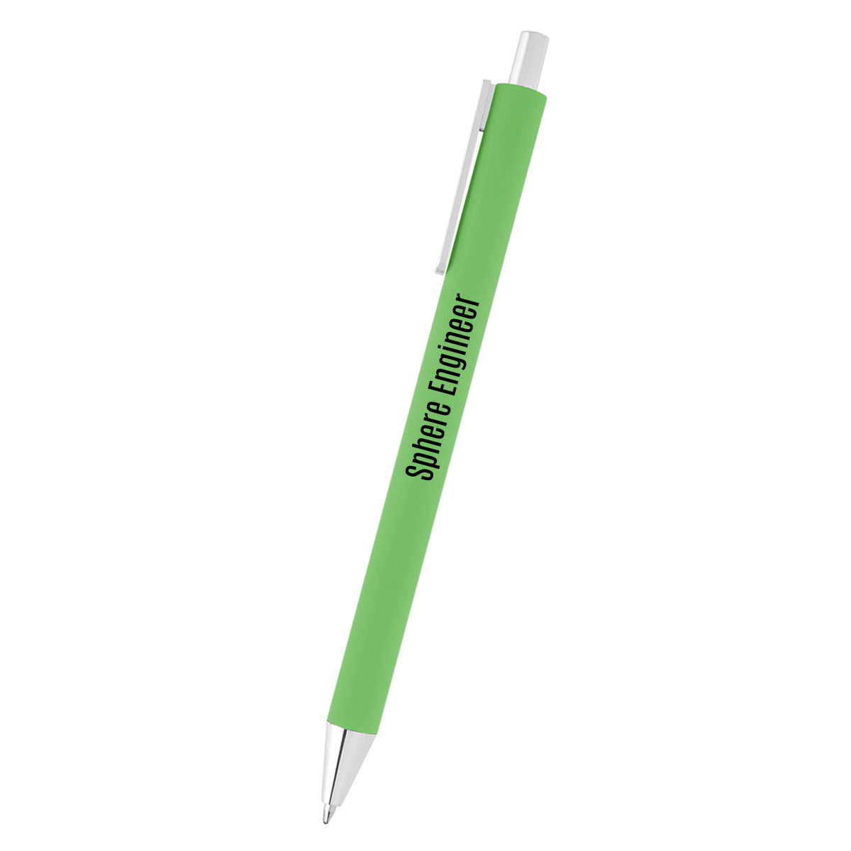 Riley Pen in Recycled Aluminum Laser Engraving - Lime Green - Silk Screen