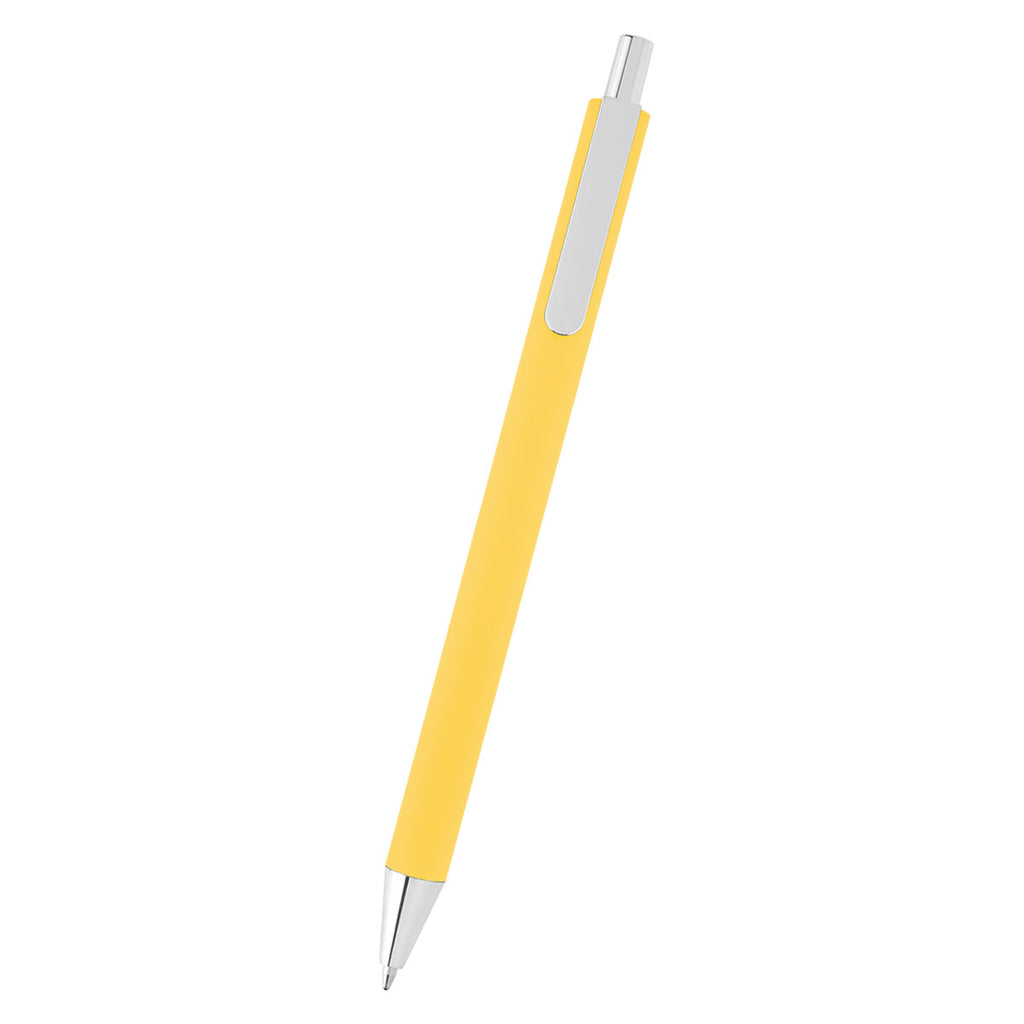 Riley Pen in Recycled Aluminum Laser Engraving - Yellow - Front