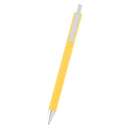 Riley Pen in Recycled Aluminum Laser Engraving - Yellow - Front