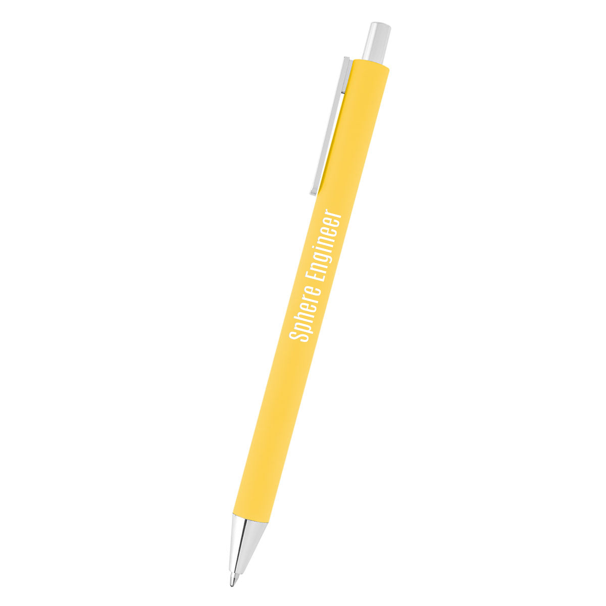 Riley Pen in Recycled Aluminum Laser Engraving - Yellow - Laser Engraving