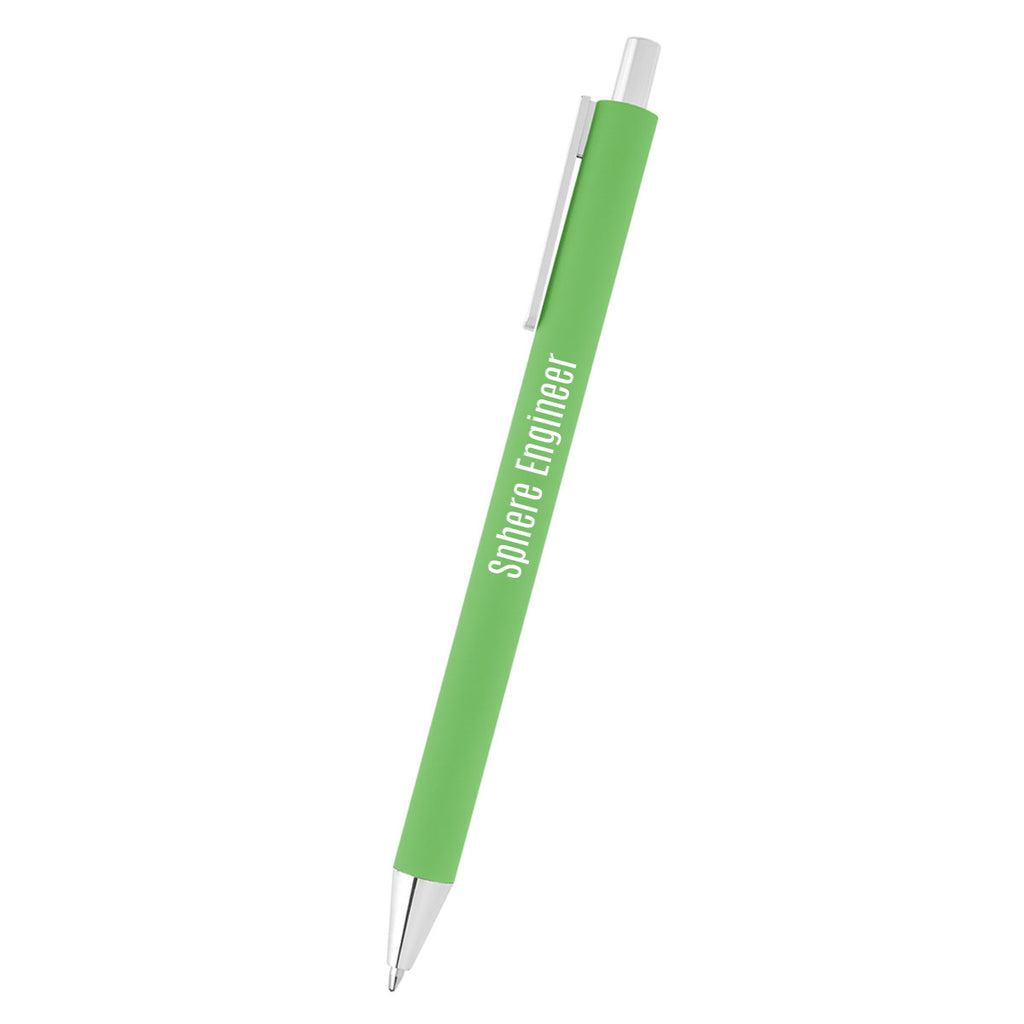 Riley Pen in Recycled Aluminum - Lime Green - Laser Engraving