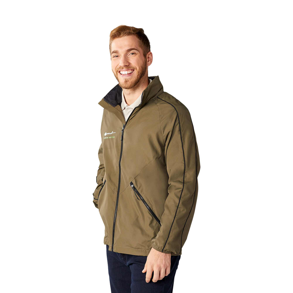 Rincon Packable Jacket with Recycled Content for Men Transfer - Loden/Black - Photo