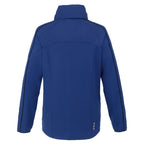 Rincon Packable Jacket with Recycled Content for Women Debossing - Metro Blue/Black - Back Flat