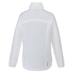 Rincon Packable Jacket with Recycled Content for Women Debossing - White/Silver - Back Flat