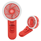 Ring Light and Fan for Phone and Laptop - Red - Pad Print