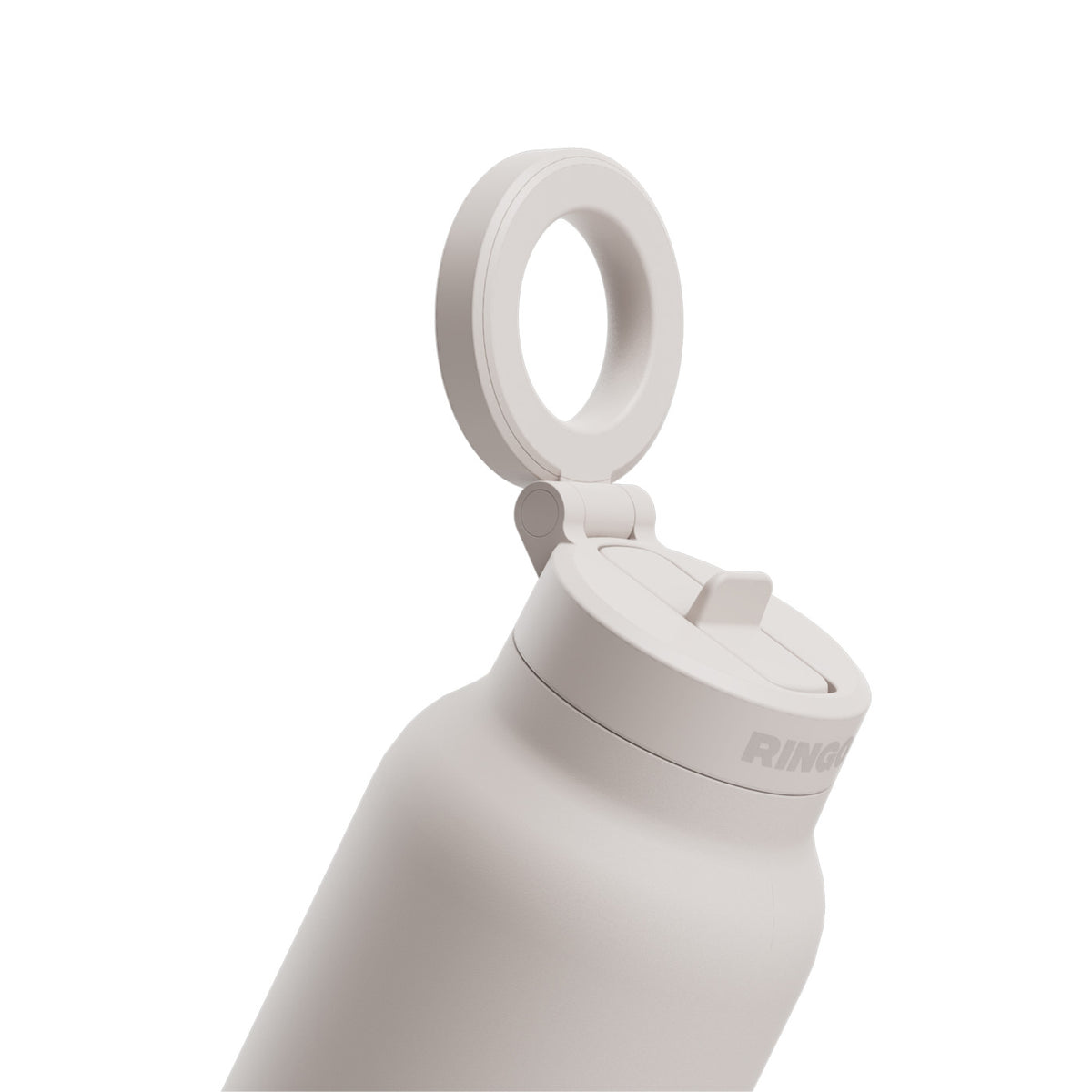 Ringo Pro Water Bottle with Magnetic Phone Ring, 24 oz Full Color - Ivory - View 11