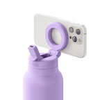 Ringo Pro Water Bottle with Magnetic Phone Ring, 24 oz Full Color - Lilac - View 3