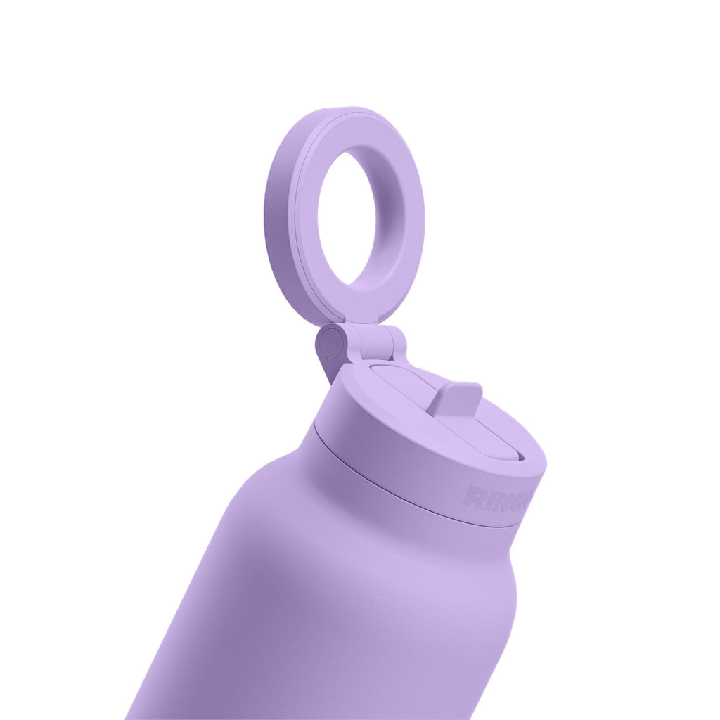 Ringo Pro Water Bottle with Magnetic Phone Ring, 24 oz Full Color - Lilac - View 8