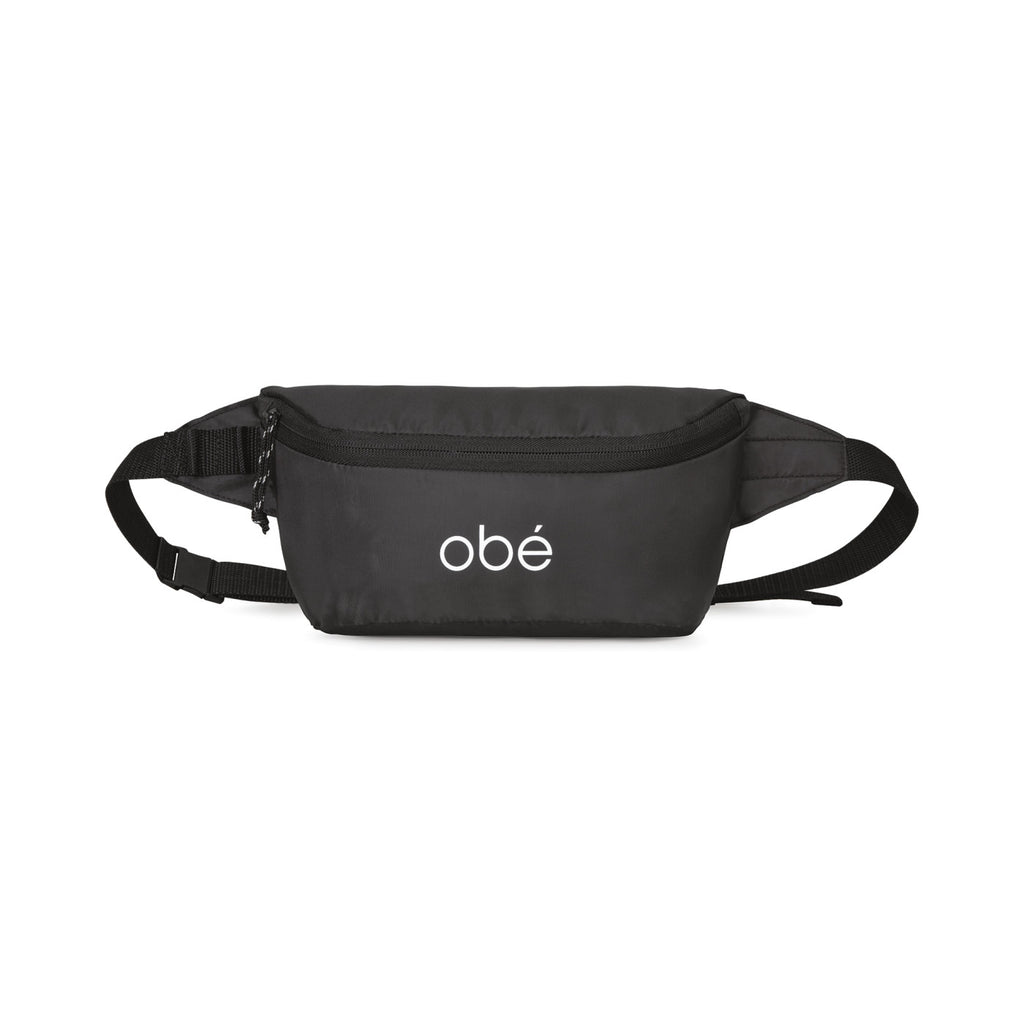 Rio Waist Pack with Carabiner Loop Embroidery - Black - View 1