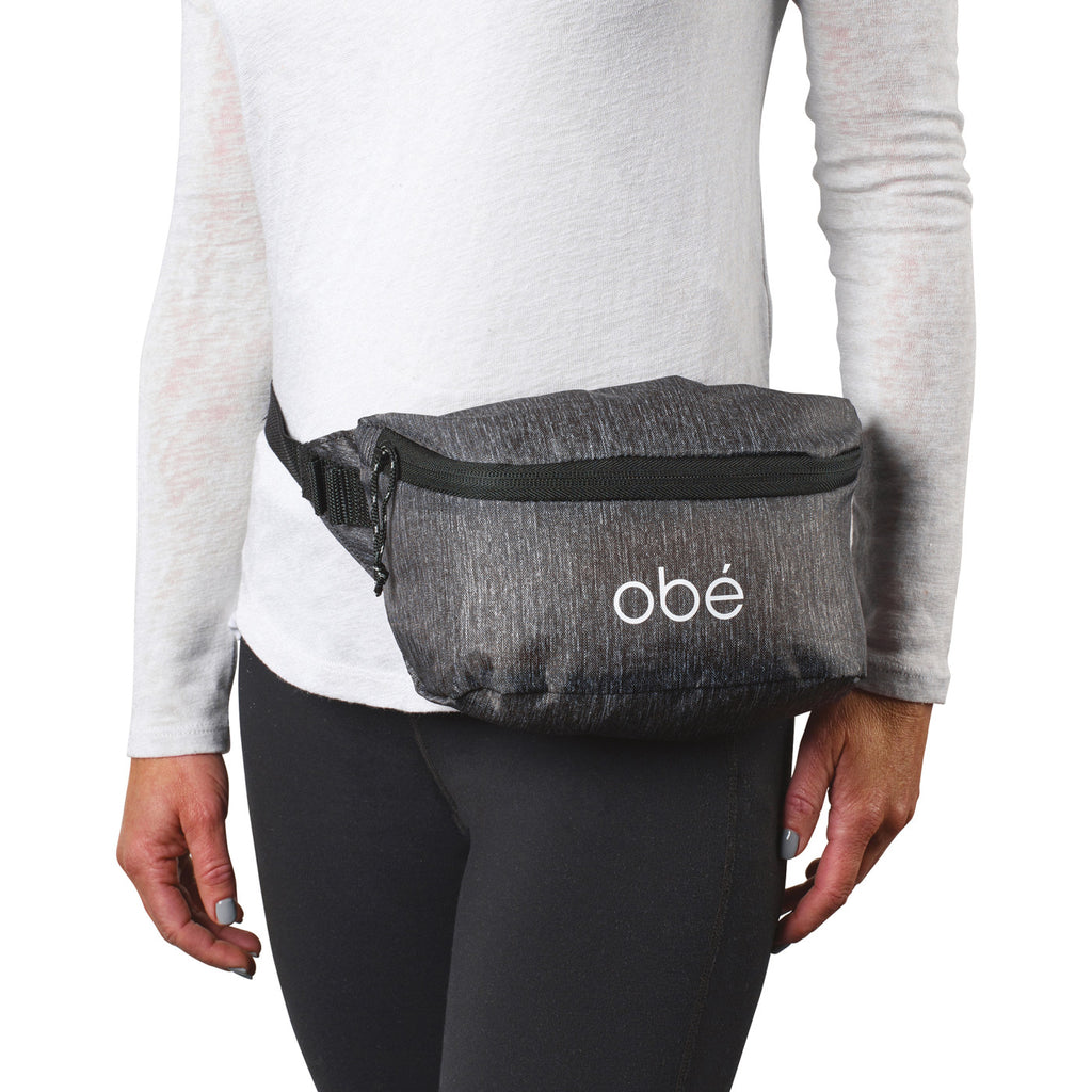 Rio Waist Pack with Carabiner Loop Embroidery - Granite Heather Grey - View 2