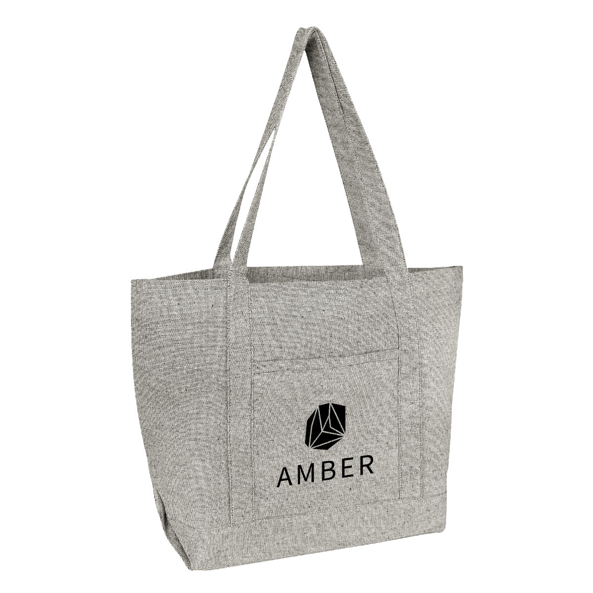 Ripley Starboard Recycled Cotton Tote Bag, 10 oz - Heather Gray - Silk Screen