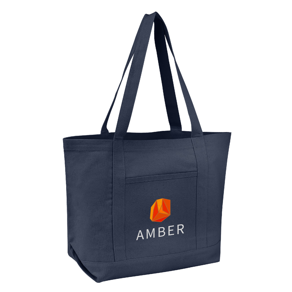 Ripley Starboard Recycled Cotton Tote Bag, 10 oz - Navy - Colorbrite