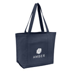 Ripley Starboard Recycled Cotton Tote Bag, 10 oz - Navy - Silk Screen