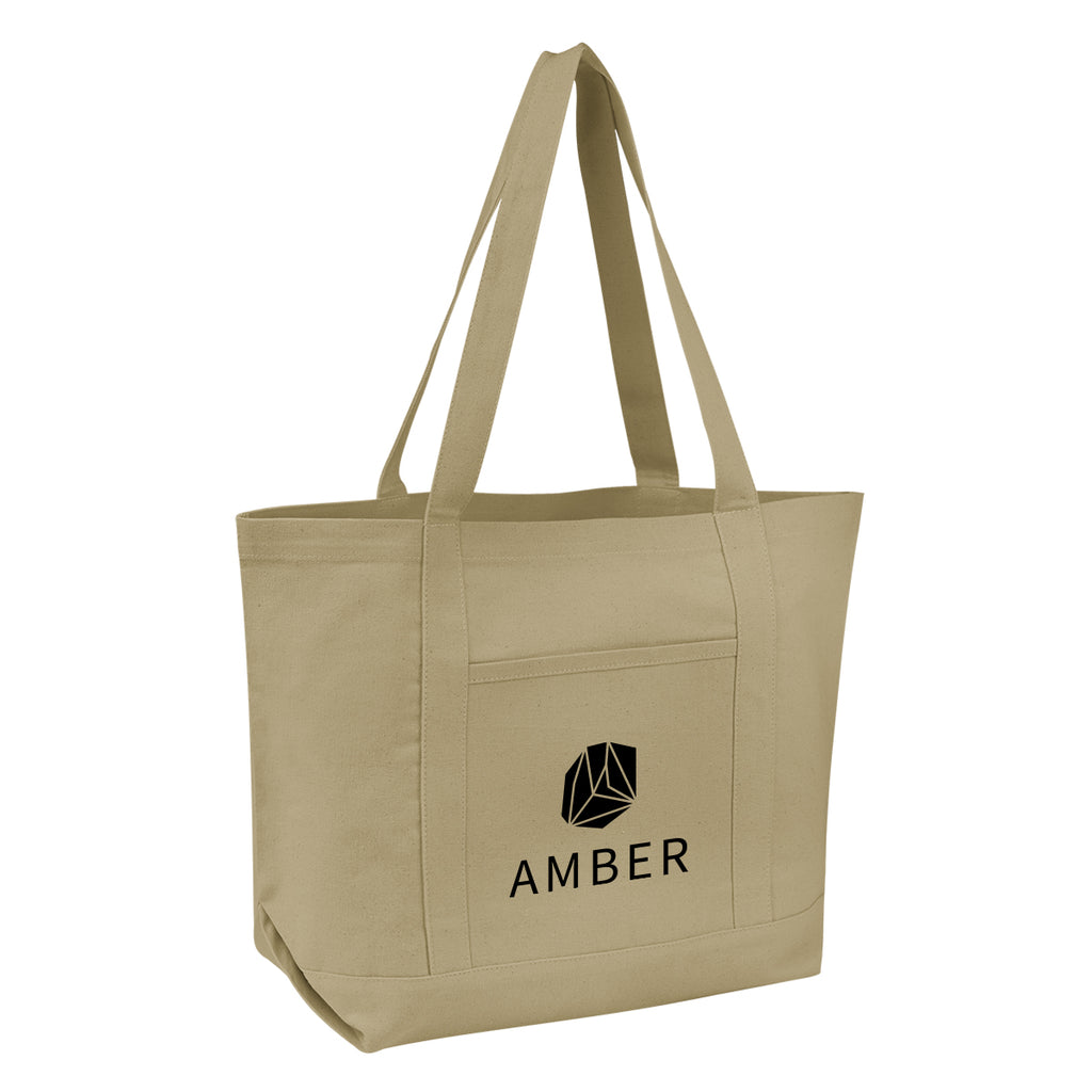Ripley Starboard Recycled Cotton Tote Bag, 10 oz - Tan - Silk Screen