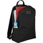 Ripple Recycled Laptop Backpack with Textured Base, 15 Inch Full Color - Black - Propped