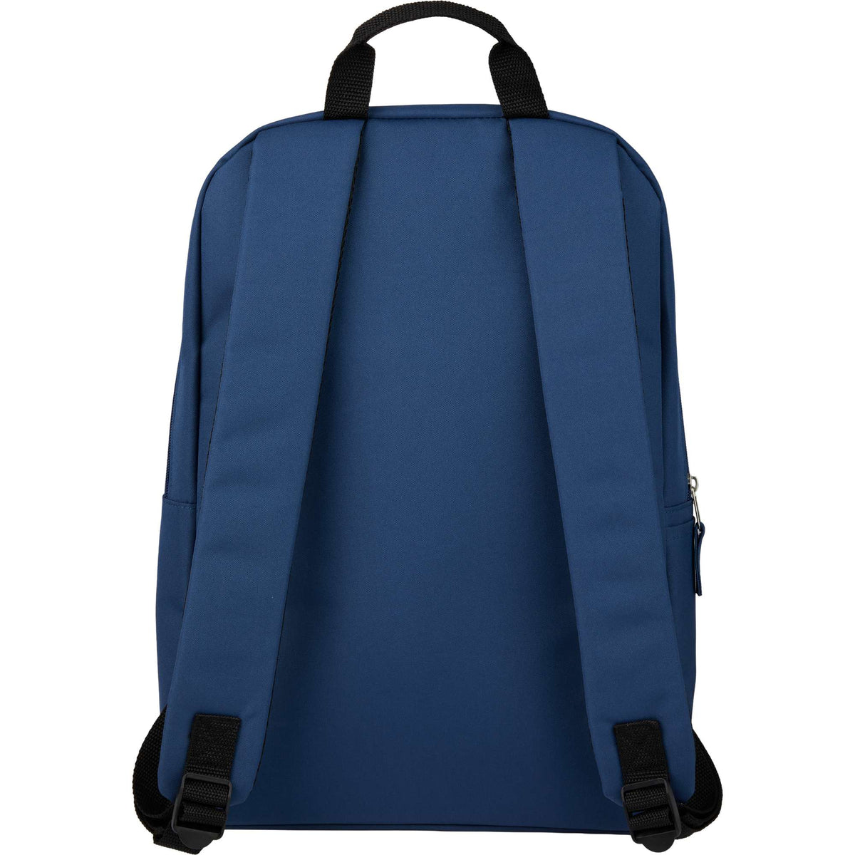Ripple Recycled Laptop Backpack with Textured Base, 15 Inch Full Color - Navy - Back