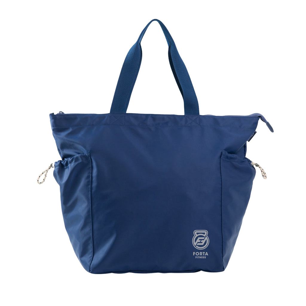 Ripple Tote Bag by BYBBA - Navy Blue - Silk Screen