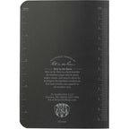 Rite in the Rain Weatherproof Soft Cover Notebook, 3.5 x 5.25 Inches - Black - Back