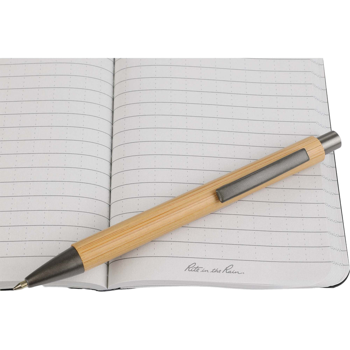 Rite in the Rain Weatherproof Soft Cover Notebook, 3.5 x 5.25 Inches - Black - Detail