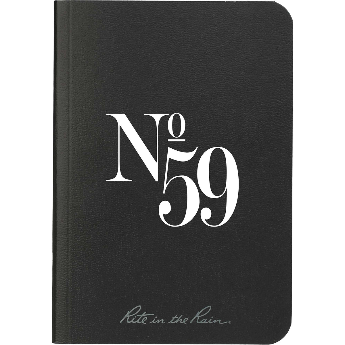 Rite in the Rain Weatherproof Soft Cover Notebook, 3.5 x 5.25 Inches - Black - Front