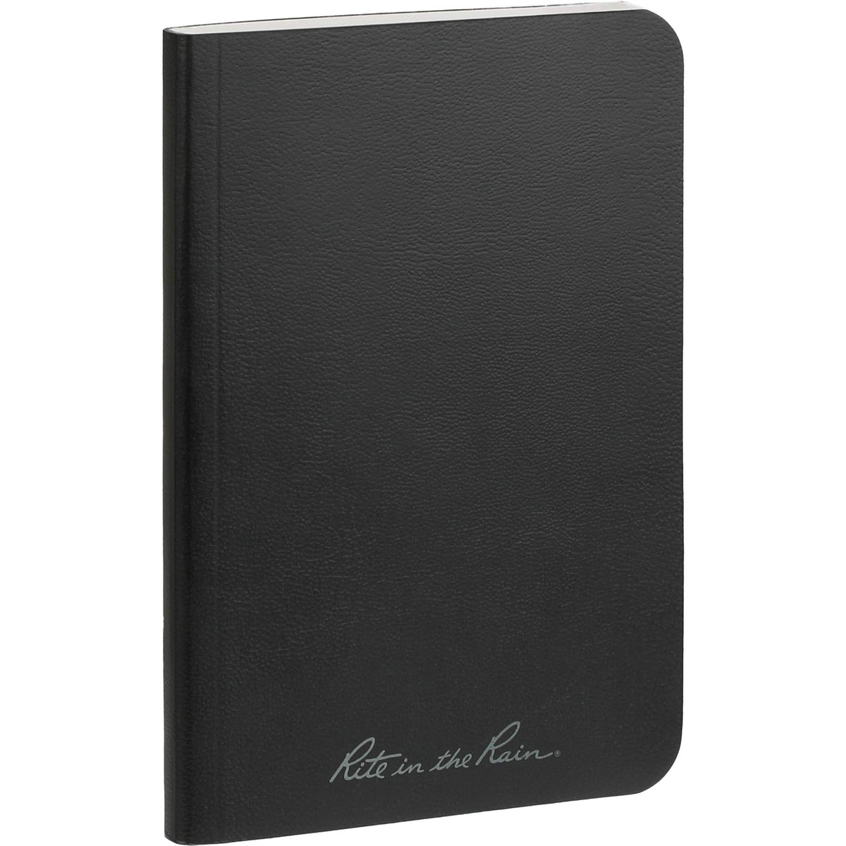 Rite in the Rain Weatherproof Soft Cover Notebook, 3.5 x 5.25 Inches - Black - Right Angle