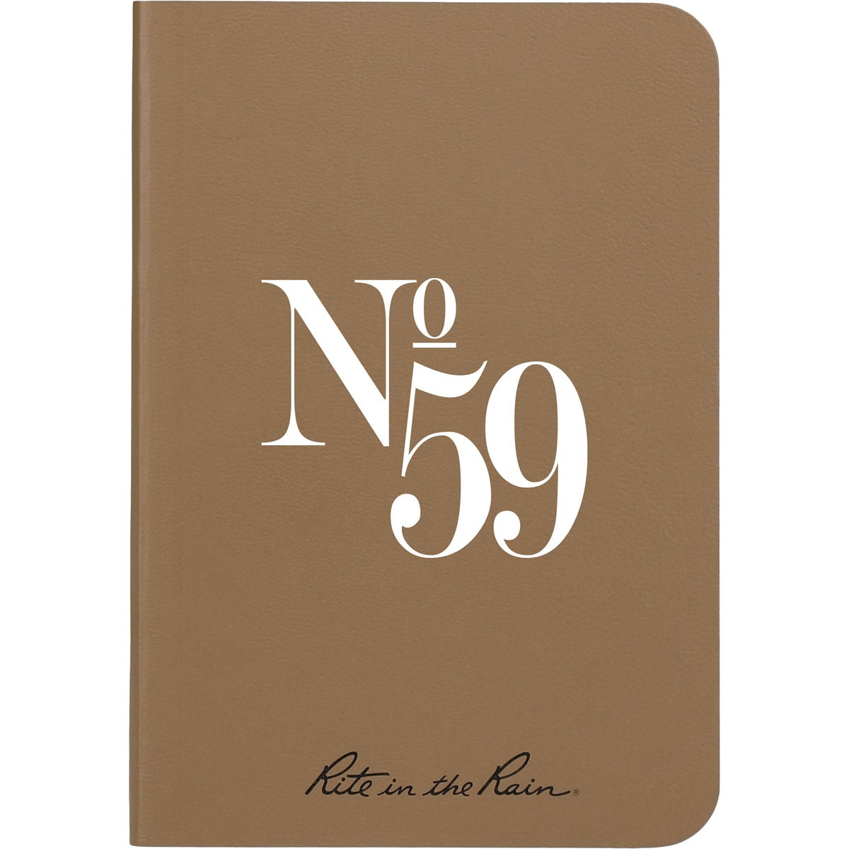 Rite in the Rain Weatherproof Soft Cover Notebook, 3.5 x 5.25 Inches - Tan - Front