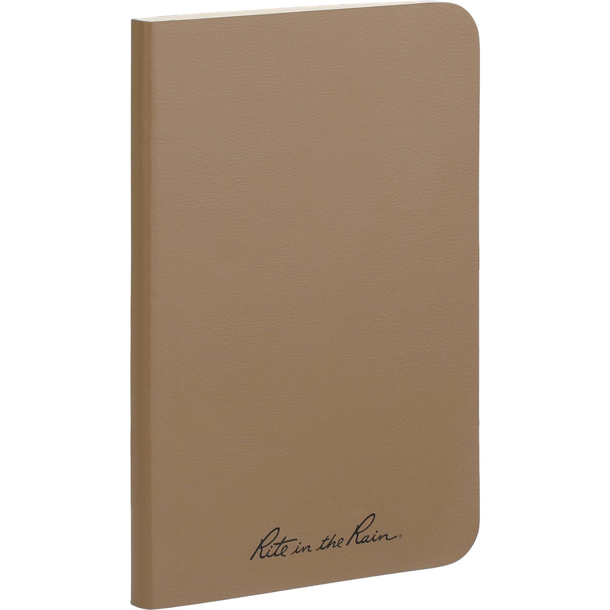 Rite in the Rain Weatherproof Soft Cover Notebook, 3.5 x 5.25 Inches - Tan - Right Angle
