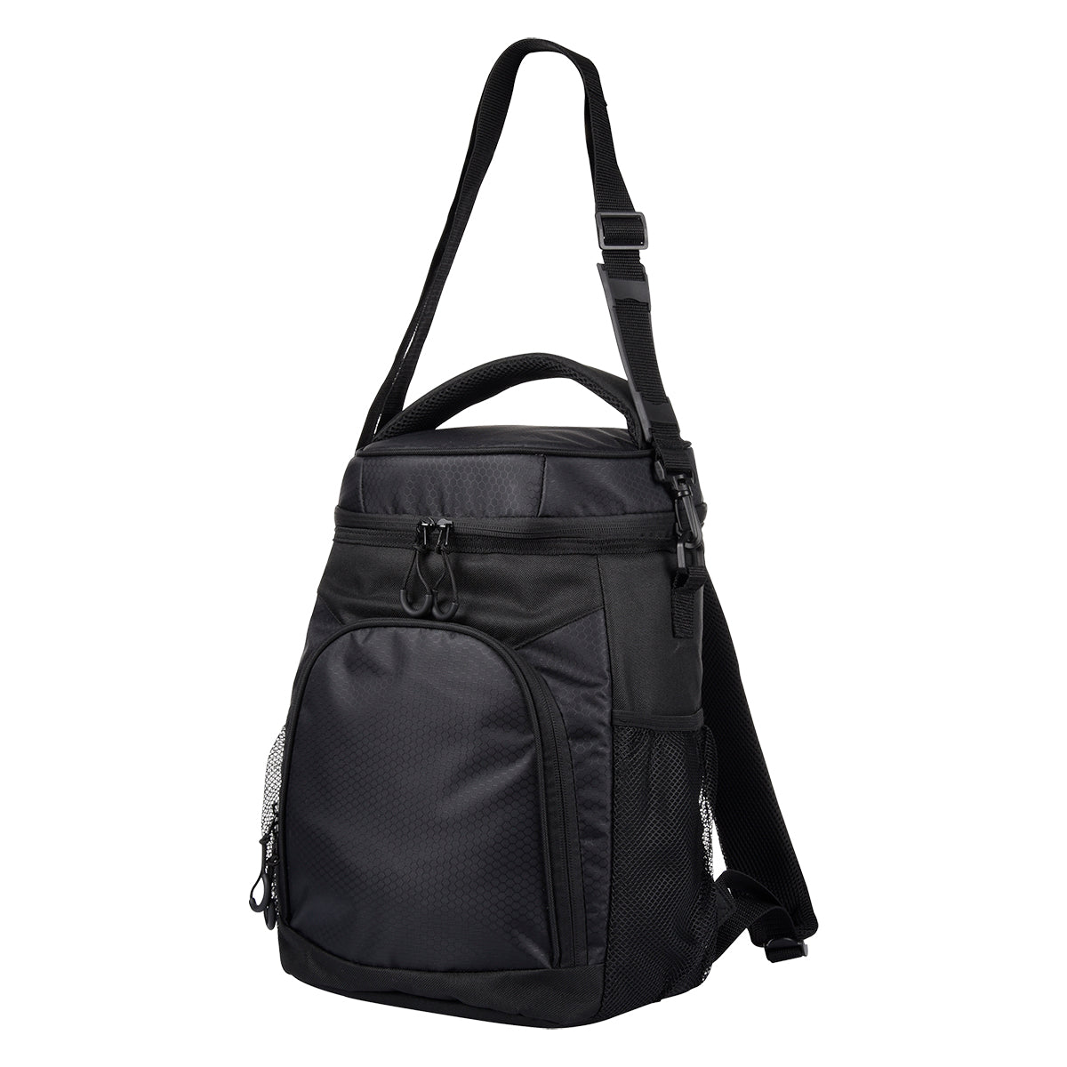 Riverbank Cooler Backpack Embroidery - Black - AdjustableStrap