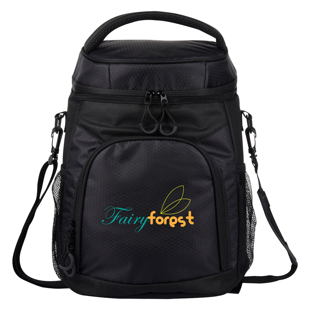 Riverbank Cooler Backpack Embroidery - Black - Colorbrite