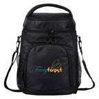 Riverbank Cooler Backpack Embroidery - Black - Colorbrite