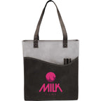 Rivers Convention Tote with Front Pocket and Pen Slots - Black - Photo