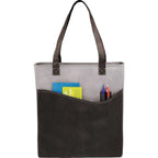 Rivers Convention Tote with Front Pocket and Pen Slots Full Color - Black - Photo 2