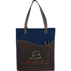 Rivers Convention Tote with Front Pocket and Pen Slots Full Color - Navy - Photo 2