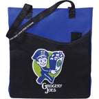 Rivers Convention Tote with Front Pocket and Pen Slots - Royal Blue - Front