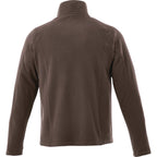 Rixford Anti-Pill Microfleece Full Zip Jacket for Men Embroidery - Chocolate - Back Flat