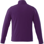 Rixford Anti-Pill Microfleece Full Zip Jacket for Men Embroidery - Dark Plum - Back Flat