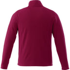 Rixford Anti-Pill Microfleece Full Zip Jacket for Men Embroidery - Maroon - Back Flat