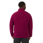 Rixford Anti-Pill Microfleece Full Zip Jacket for Men Embroidery - Maroon - Back On Model