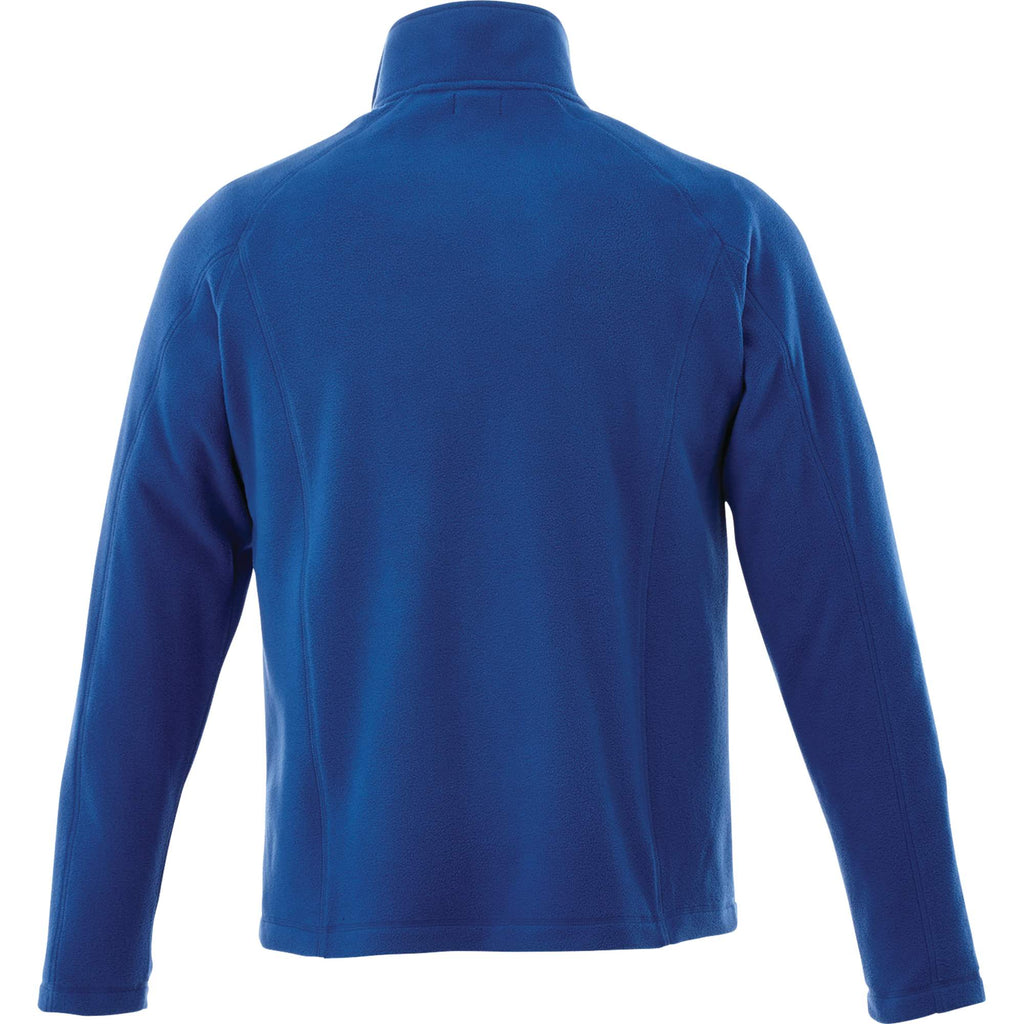 Rixford Anti-Pill Microfleece Full Zip Jacket for Men Embroidery - New Royal - Back Flat