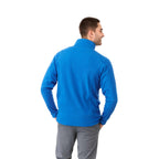 Rixford Anti-Pill Microfleece Full Zip Jacket for Men Embroidery - Olympic Blue - Back On Model