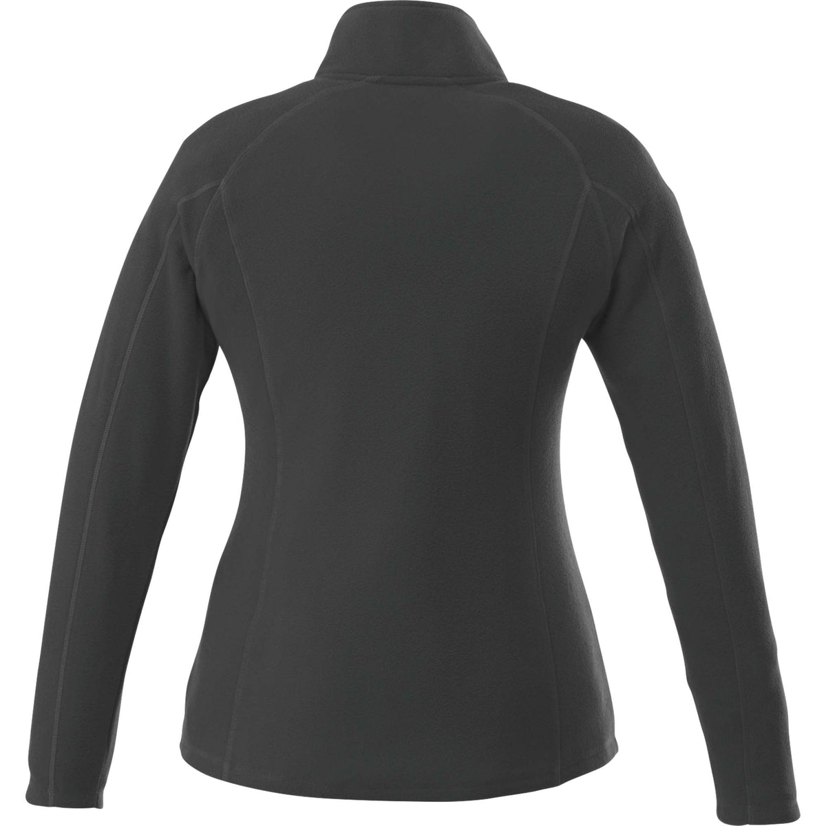 Rixford Anti-Pill Microfleece Full Zip Jacket for Women Embroidery - Grey Storm - Back Flat