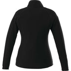 Rixford Anti-Pill Microfleece Full Zip Jacket for Women Laser Engraving - Black - Back Flat